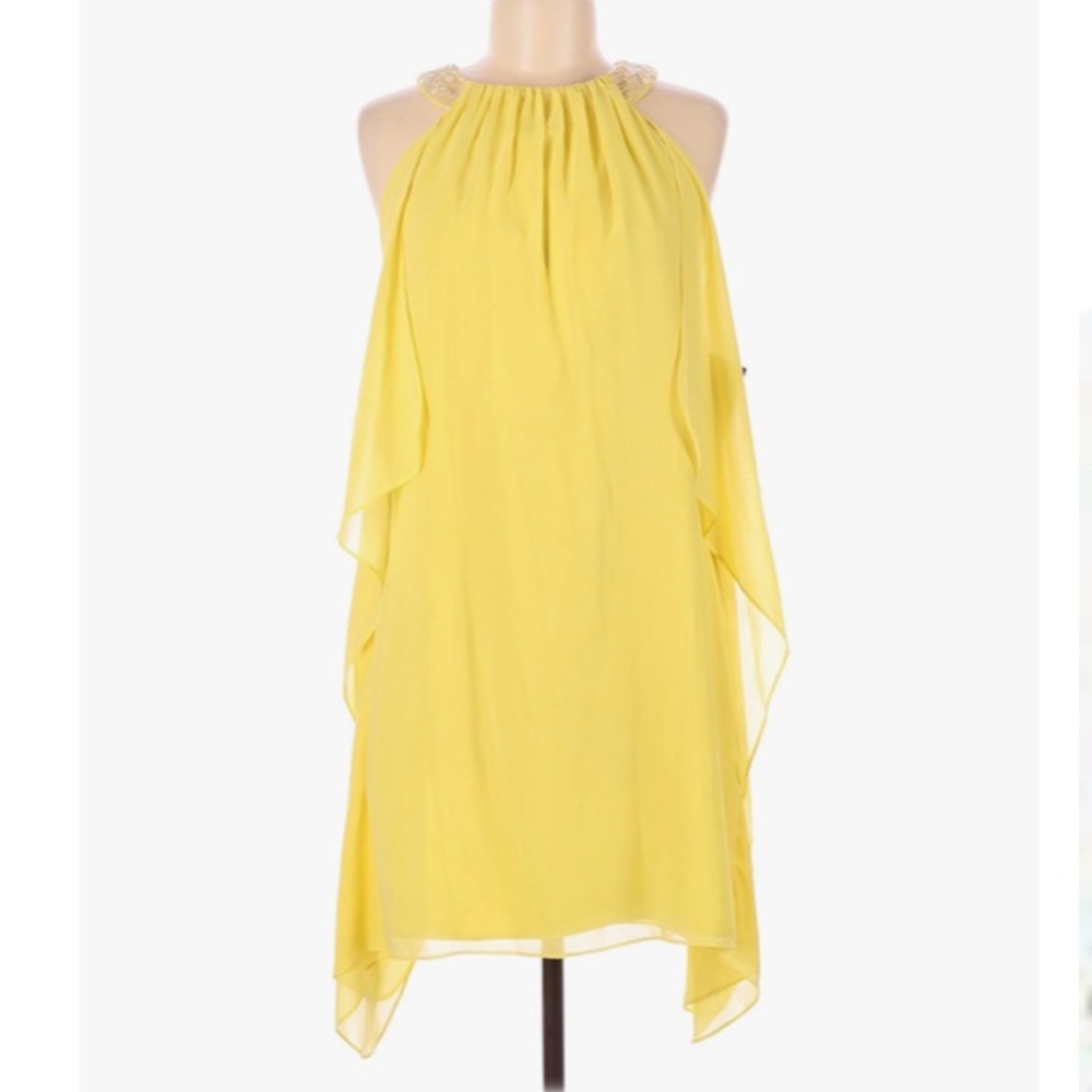 Badgley Mischka For Cache Size 8 Halter Dress - image 1